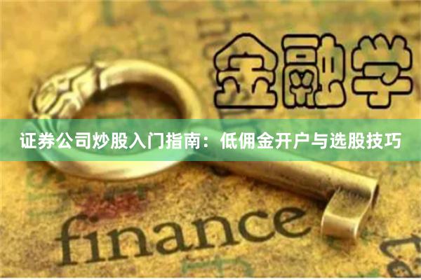 证券公司炒股入门指南：低佣金开户与选股技巧